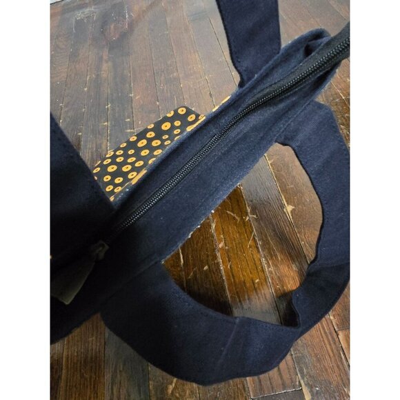 Vintage 90s Laurel Burch Artsy Cat Tote Purse Kitty Eclectic - Picture 8 of 16